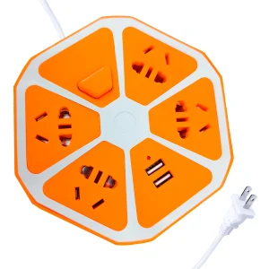 EXTENSIÓN ELÉCTRICA HEXAGONAL C/PUERTO USB