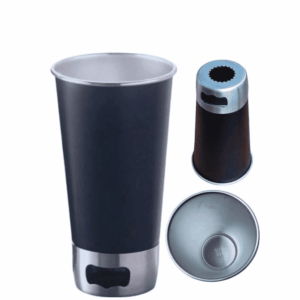 VASO CON DESTAPADOR SILVER